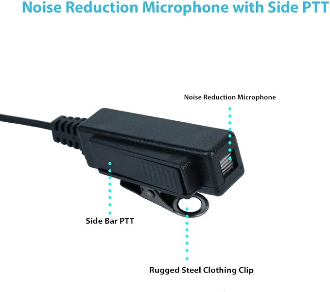 Earpiece Headset with MIC PTT 1 PIN 2.5MM - Image 2