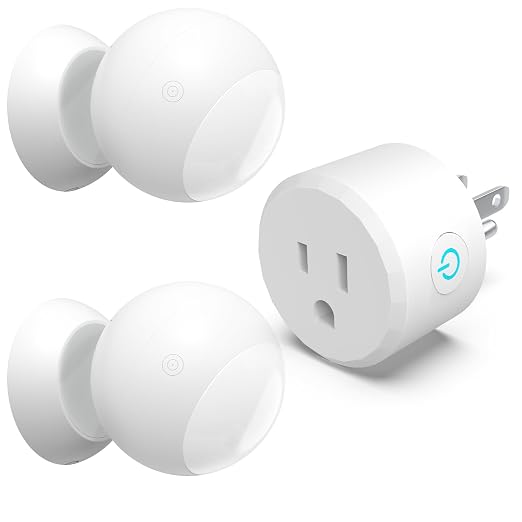 Wireless Motion Sensor Outlet Kit, 2 Sensor & 1 Outlet, Plug-N-Play PIR Motion by ISyncPlug
