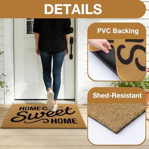 OLANLY Front Door Mat 59x34, Low Profile Doormat - Image 5
