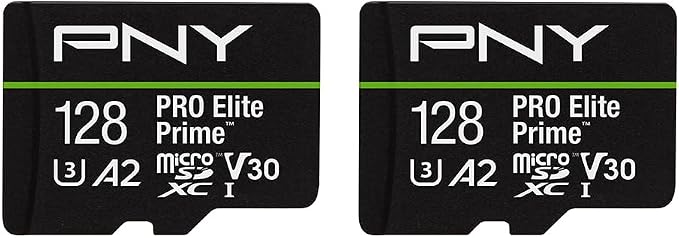 PNY 128GB PRO Elite Prime™ C10 U3 V30 A2 microSDXC Flash Memory Card – - Image 2