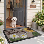 LUMI Outside Welcome Door Mat 32x47, Non-Slip Durable Rubber Easy Clean - Image 5