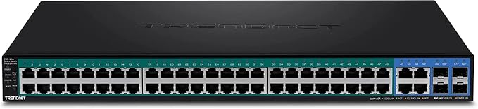 TRENDnet 52-Port Web Smart PoE+ Switch, 48 x Gigabit PoE+ Ports, 4 x Shared - Image 9