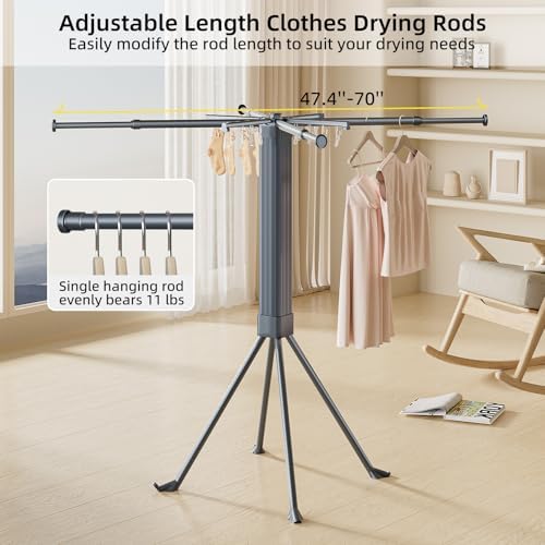 BIREN Clothes Drying Rack Foldable Extending Laundry Rack - Image 3