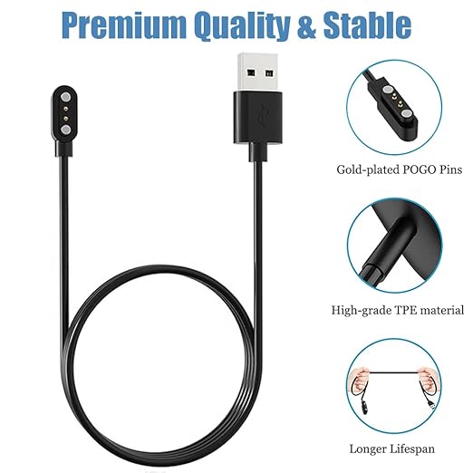 Charger for VeryFitPro Fitpolo Tozo Smartwatch, Magnetic Charging Cable Cord - Image 3