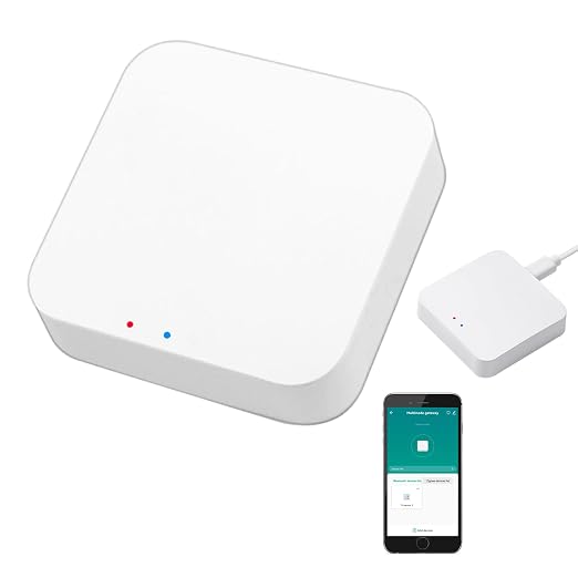 Smart Multi-Mode Gateway: ZigBee 3.0 & Bluetooth & Mesh Hub, App Remote Control by SENCKIT