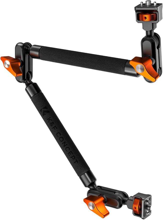 K&F CONCEPT 22" Magic Arm, Overhead Desk Camera Arm Mount, Long Articulating by KFCONCEPT