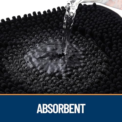 OLANLY Dog Door Mat for Muddy Paws 50x30, Super Absorbent Chenille Mud Mat - Image 3