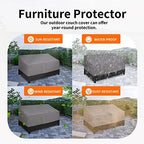 Easy-Going Heavy Duty Outdoor Bench Couch Cover, 88Wx32.5Dx33H inch - Image 5