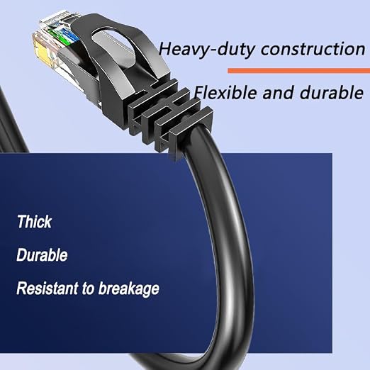 CAT6 Ethernet Cable 10FT 23AWG High Speed 500MHz 10Gbps Transmission Speed - Image 6