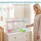 Vtopmart Clear Stackable Storage Drawers Set of 10, Baby Bottle Organizer - Image 5