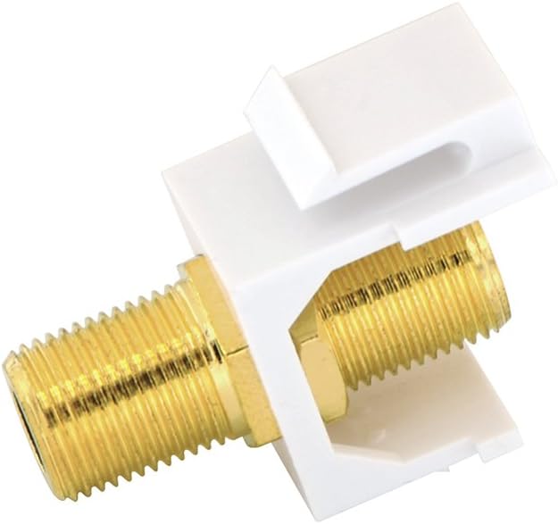 VCE Coax Keystone Jack Insert 3GHz Coaxial Cable Connector, F-Type RG6 Cable - Image 4