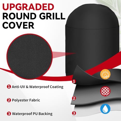 i COVER Round Grill Cover, Kettle BBQ Cover - Image 3