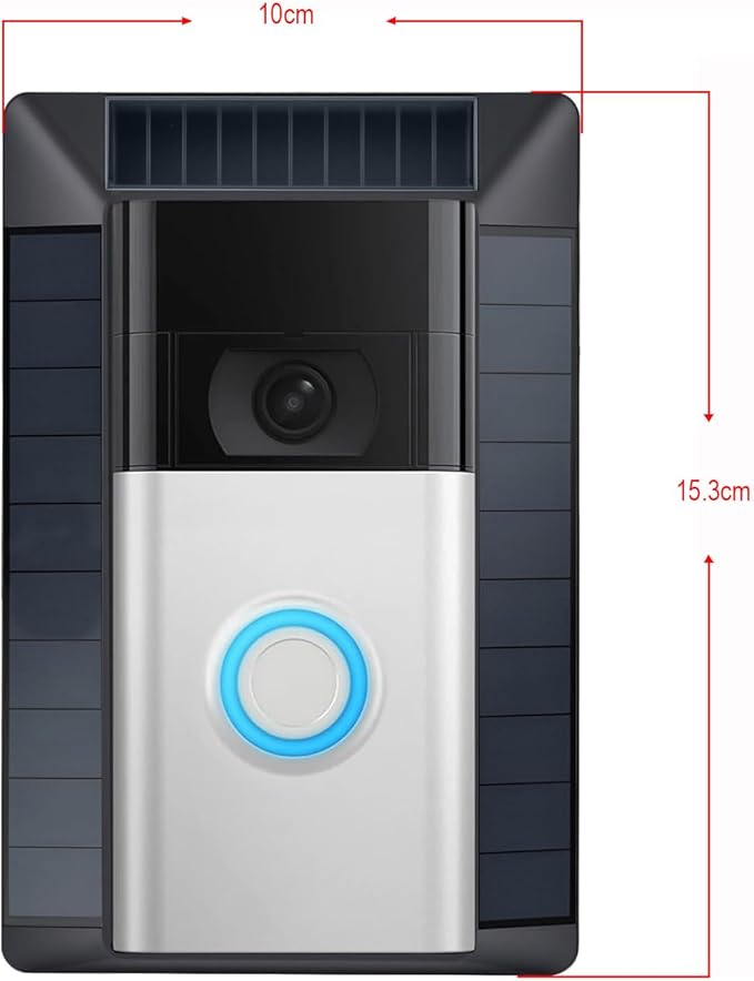 Solar Charger Compatible with Ring Video Doorbell, Micro USB Port Only - Image 2