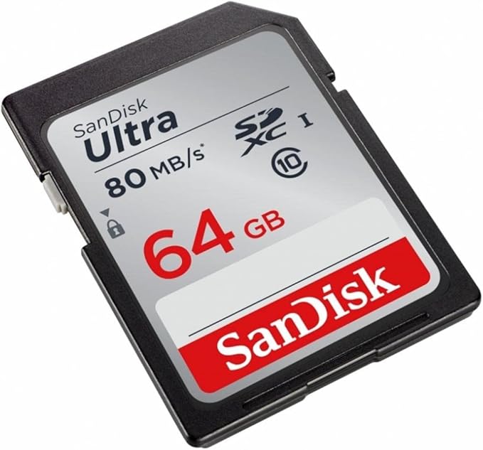 SanDisk Ultra 64GB Class 10 SDXC UHS-I Memory Card up to 80MB/s by Sandisk