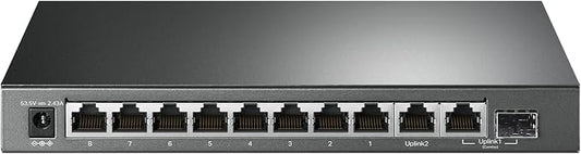 TP-Link TL-SG1210MP, 8 Port Gigabit PoE Switch, 8 PoE+ Ports @123W, w/ 2 Uplink by TP-Link