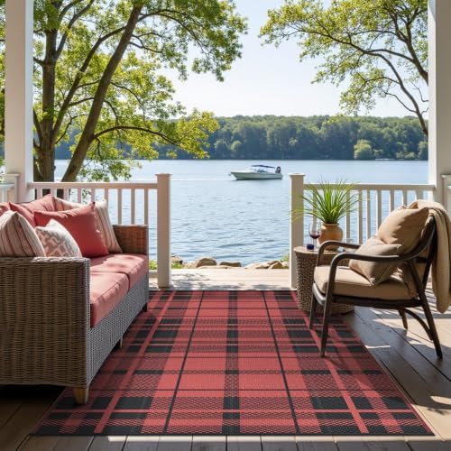GENIMO Outdoor Rug, Waterproof Plastic Rugs - Image 4