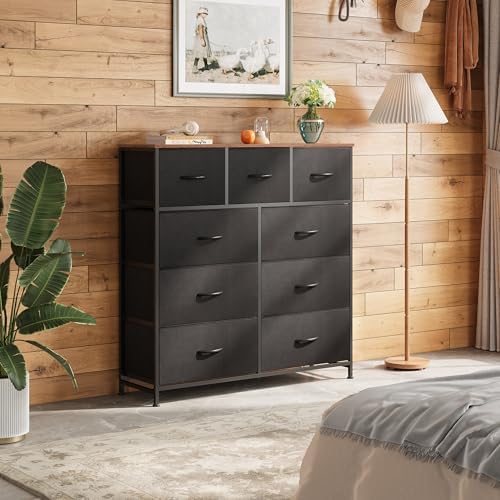 WLIVE Tall Dresser for Bedroom, 9 Drawer Dresser - Image 2