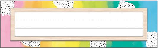 Carson Dellosa Creatively Inspired 36PC Name Labels for Kids, Boho Rainbow Tags for Labeling Classroom, School Supplies, Chalkboard, Desk Organizer and Locker Organization Teacher Decor