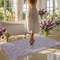 BSICPRO Large ‌Bathroom Runner, 24x47 Floral Bath Mat by BSICPRO