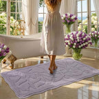 BSICPRO Large ‌Bathroom Runner, 24x47 Floral Bath Mat by BSICPRO