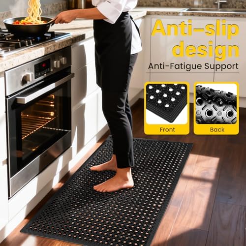 Rubber Door Mat with Holes - Image 4