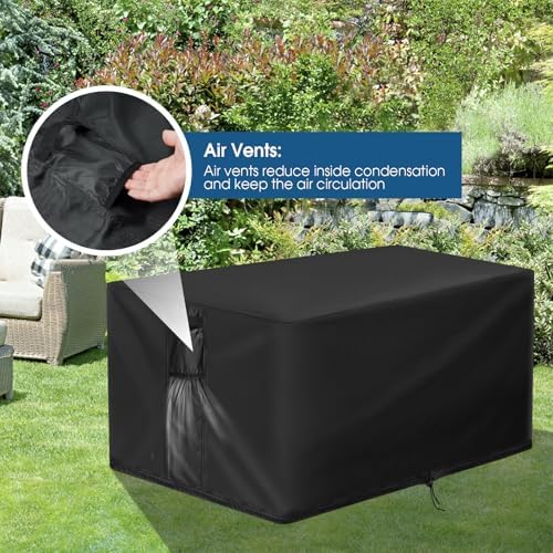 Fire Pit Cover Rectangle, 56 Inch Rectangular Firepit Covers, Waterproof Gas - Image 6