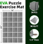 Art3d 24-Pack 24"x24" EVA Interlocking Exercise Mats, 96 Sq.Ft - Image 2