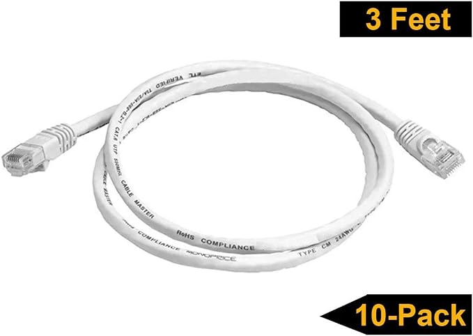 iMBAPrice 15 ' Cat5e Network Ethernet Patch Cable, 10 Pack - Image 3