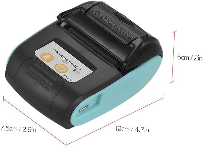 Thermal Receipt Printer, PT-210 58mm Portable Thermal Printer Handheld Ticket - Image 7