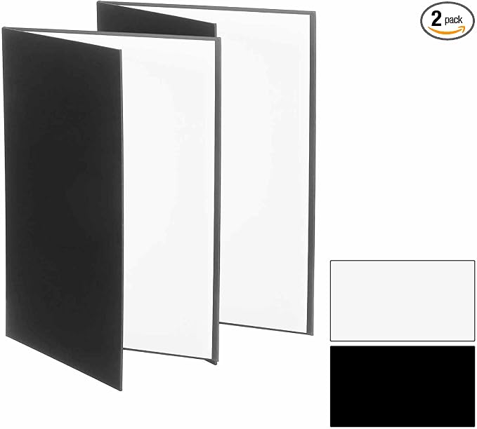 2Pcs 11"x8" Light Reflector 2 in 1 Photography Reflector Cardboards, Foldable & by Unknown