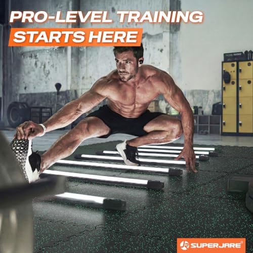 SUPERJARE 0.56'' Thick 144 Sq Ft Rubber Top Gym Flooring - Image 2