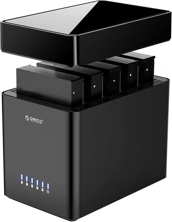 ORICO 5 Bay 3.5 Inch Hard Drive Enclosure USB C to SATA Magnetic Tool-Free by ORICO