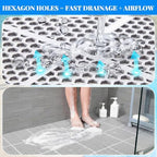 Tinideya 1 Roll Drainage Pool Floor Mat, Non Slip PVC Swimming Pool Mat - Image 5