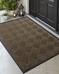 DEXI Front Door Mat Outside Entrance 48x72 Rubber Entry Doormat Brown by DEXI