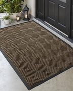 DEXI Front Door Mat Outside Entrance 48x72 Rubber Entry Doormat Brown by DEXI