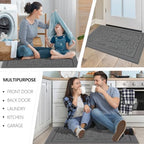 FONEYI Dirt Trapper Door Mat 32" x 40", Non-Slip Washable Doormats - Image 6