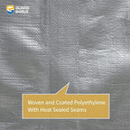 GUARD SHIELD Heavy Duty Tarp 10x10 Feet Silver/Black Multi Purpose Thick - Image 5
