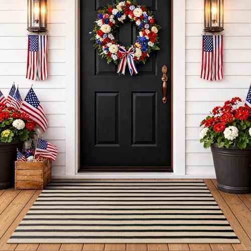 OJIA Outdoor Porch Rug Fall Front Door Mat 24"x51" - Image 6
