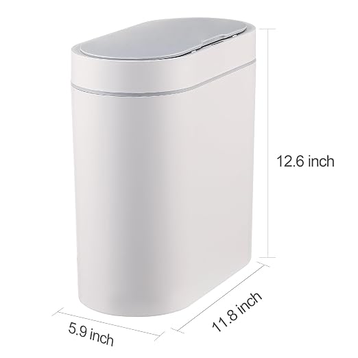 ELPHECO Bathroom Motion Sensor Trash can 2.5 Gallon Automatic Garbage Can - Image 6