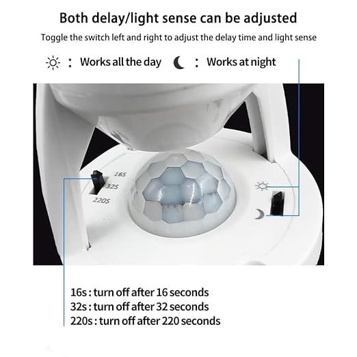 E26/E27 Motion Sensor Light Socket Adapter – Smart Screw-in Bulb Holder - Image 6