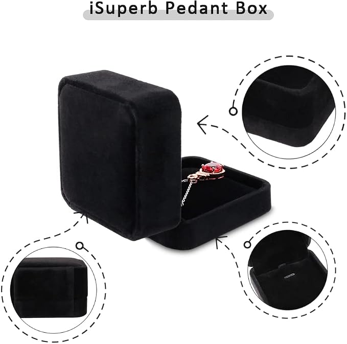 2Pcs Classic Velvet Necklace Box - Image 5