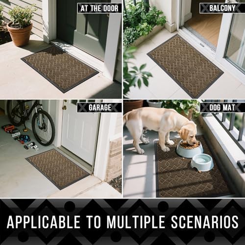 Yimobra Large Door Mat 47x24, All-Season Waterproof Outdoor Doormat - Image 6