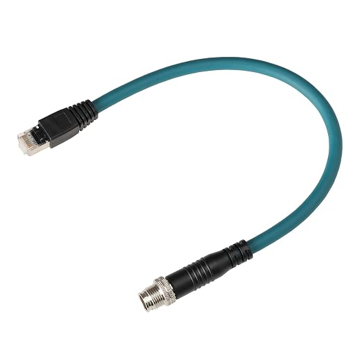 M12 Ethernet 8 Pin X Coded RJ45 CAT7e GigE Cable - Image 2