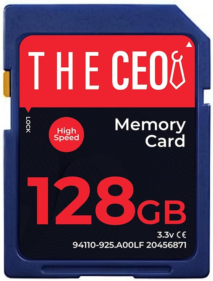 THE CEO SD Card for Camera 128GB Class 10 Memory Card UHS-I Compatible by TheCEO