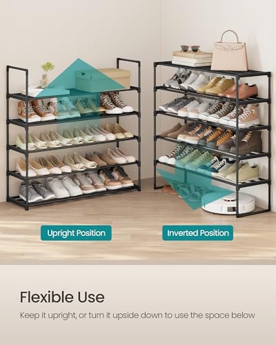 SONGMICS Shoe Rack, 5-Tier Shoe Organizer, Metal Storage Shelf - Image 4