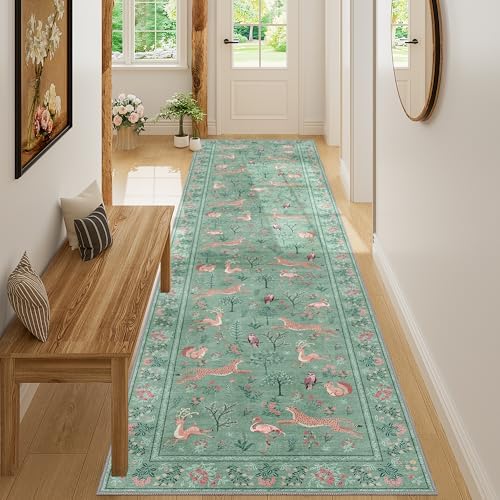 DUKINO 2x8 Washable Runner Rug, Non Slip Animal Kitchen Runner Rug - Image 4