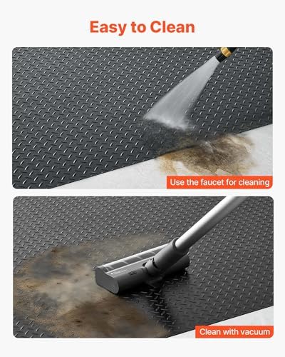 VEVOR Garage Floor Roll, 4 x 25 ft Garage Flooring Mat, 3 mm Thickened Rubber - Image 5