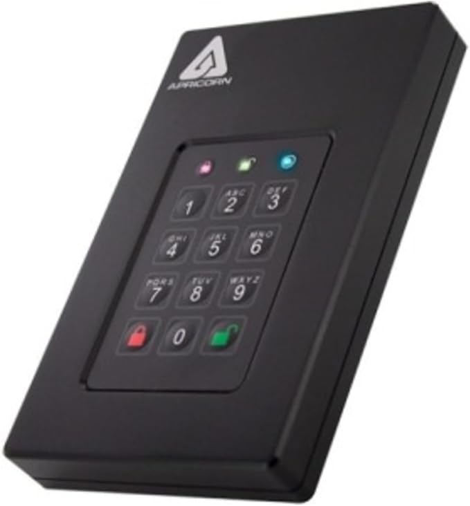 Apricorn 500GB Aegis Fortress L3- FIPS Level 3 Validated USB 3.0 Hardware by Apricorn