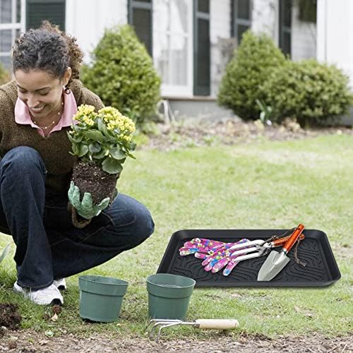 Boot Tray for Entryway Indoor, Heavy Duty Shoe Mat 2 Packs, 16.8"x12.8" - Image 4
