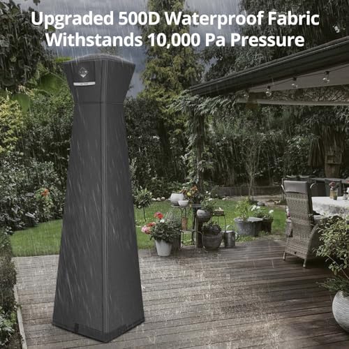 QH.HOME Pyramid Patio Heater Cover Waterproof 90"x 23"x23" - Image 3
